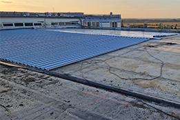 Hodonice, Saint-Gobain Adfors CZ - modernizace střechy Skárny