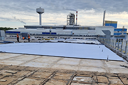 Hodonice, Saint-Gobain Adfors CZ - modernizace střechy Skárny