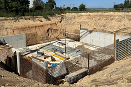 Hodonice - ŽB retenční nádrž