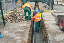 JE Dukovany - Inženýrské sítě pro sklad OOPP 2025