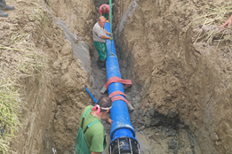 Vodovodní přivaděč Moravské Budějovice - Slavětice