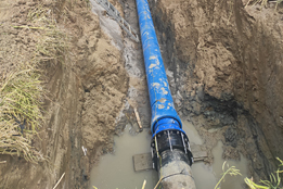 Vodovodní přivaděč Moravské Budějovice - Slavětice