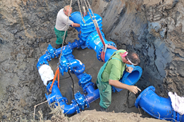 Vodovodní přivaděč Moravské Budějovice - Slavětice