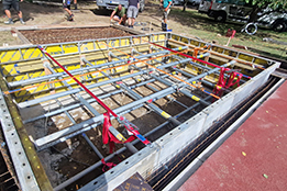 Výrovice, hasičská věž - základy