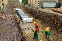 Znojmo - pivovar inženýrské sítě